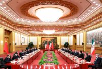 دیدار روسای جمهوری ایران و چین؛ رئیسی: اجرای سند جامع مشارکت راهبردی میان ایران و چین اقدامی مهم در جهت تثبیت ثبات در منطقه است/ غربی‌ها یک بار دیگر در مورد جمهوری اسلامی ایران گرفتار محاسبه غلط شدند