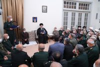 در دیدار فرماندهان و مسئولان ارشد نیروهای مسلح؛ رهبر انقلاب: به هیچ حدی از استحکام و پیشرفت قانع نباشید و بدون توقف به جلو بروید در دیدار فرماندهان و مسئولان ارشد نیروهای مسلح؛ رهبر انقلاب: به هیچ حدی از استحکام و پیشرفت قانع نباشید و بدون توقف به جلو بروید