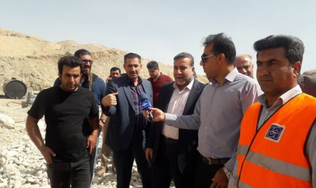 پیشرفت کلی پروژه پل صلواتی مهران ۵۵ درصد است