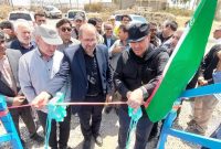 افتتاح خط انتقال رفت و برگشت فاضلاب و سپتیک پایانه مرزی شهید حاج قاسم سلیمانی مهران