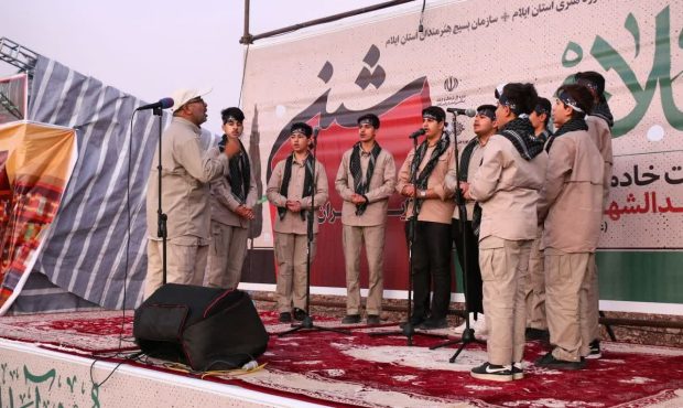 شور حسینی در موکب «شین»