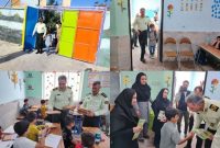 بدرقه پدرانه فرزند شهید حسن سهیلی از خانه تا مدرسه توسط فرمانده انتظامی استان ایلام