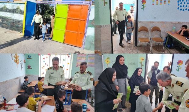 بدرقه پدرانه فرزند شهید حسن سهیلی از خانه تا مدرسه توسط فرمانده انتظامی استان ایلام