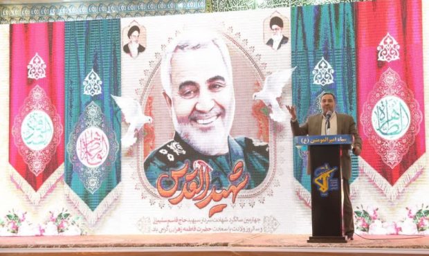 گفتمان سردار شهید سلیمانی، تمدن‌ساز است/ سردار دل‌ها با تاسی از سیره‌ی اهل‌بیت(ع) به یاری مظلومان منطقه شتافت