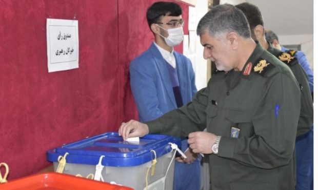 فرمانده سپاه ایلام: حضور پرشور مردم در شعب اخذ رای یادآور دفاع مقدس است