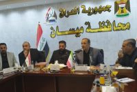 استاندار ایلام در نشست مشترک با استاندار میسان عراق: امیدواریم فعال‌سازی بازارچه چیلات با جدیت در استانداری میسان پیگیری و دنبال شود