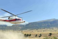 گسترش آتش سوزی ارتفاعات قلارنگ ایلام/ بالگرد هلال احمر برای اطفای حریق اعزام شد