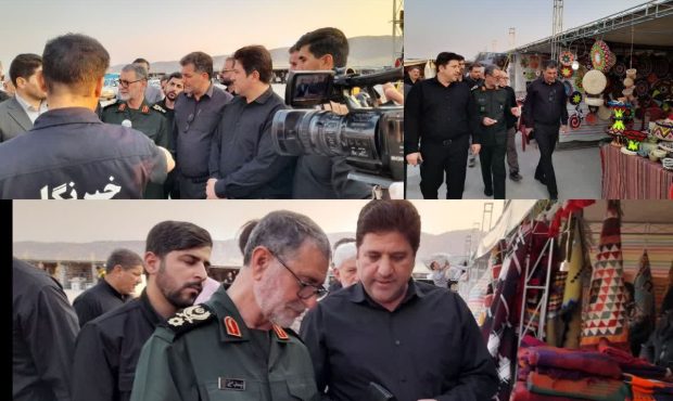 فرمانده سپاه استان در بازدید از نمایشگاه صنایع دستی استان ایلام: برگزاری نمایشگاه صنایع دستی باعث معرفی توانمندی های صنعتگران و محصولات تولیدی می شود