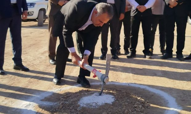 کلنگ‌زنی زیرگذر شهرک صنعتی در شهرستان چوار با حضور معاون عمرانی استانداری ایلام