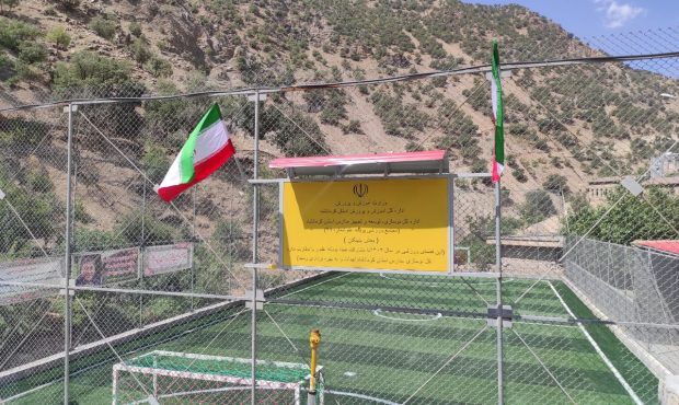 زمین چمن مصنوعی روستای «آبزا» چوار به بهره‌برداری رسید