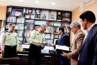 دیدار مهندس نبی‌پور مدیر مخابرات منطقه ایلام با فرماندهی انتظامی استان