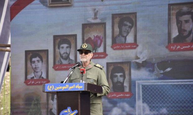 فرمانده سپاه امیرالمؤمنین(ع) استان در یادواره شهدای زمین فوتبال چوار: شهدا در مکتب امام و در پرتو انقلاب اسلامی تربیت شده و رشد کردند و به عرش پر کشیدند
