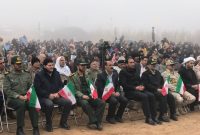 با وجود باران و سرمای هوا؛ برگزاری یادواره شهدای ایل قجر با حضور با شکوه مردم و مسئولان