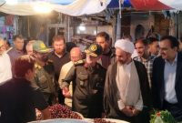 صحنه‌ای زیبا از بازار ایلام؛ مسئولان در کنار مردم