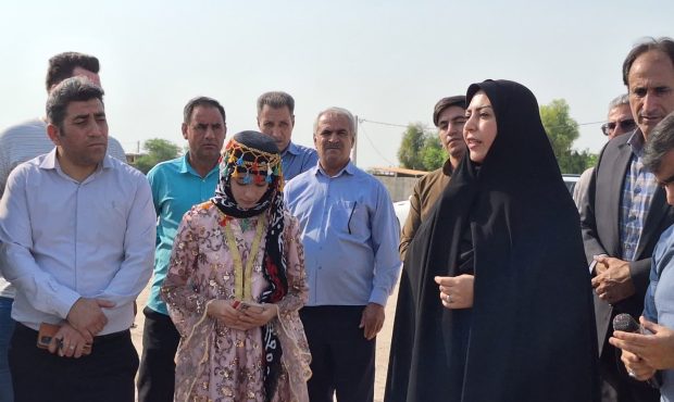 پایان انتظار چند ساله؛ کلنگ کتابخانه روستای «حاضرمیل» دهلران بر زمین زده شد