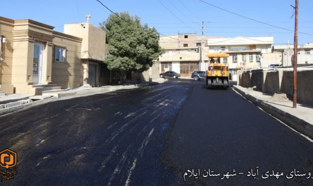 تداوم اجرای نهضت آسفالت در روستاهای شهرستان ایلام/ آسفالت بیش از ۲۷ هزار مترمربع از معابر سه روستای دیگر