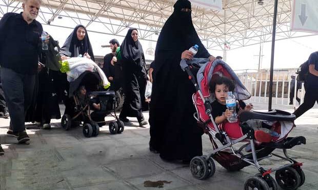 تردد ۳۵ هزار زائر کربلا از مرز مهران در ۲۴ ساعت گذشته