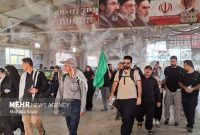سایبان‌های مجهز به سرمایش دمای پایانه مهران را ۱۰ درجه کاهش داد