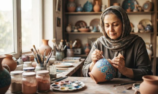 پناه بردن به خاک و رنگ؛ چگونه هنر، مرهمی بر زخمهای زندگی مدرن میشود پناه بردن به خاک و رنگ؛ چگونه هنر، مرهمی بر زخمهای زندگی مدرن میشود